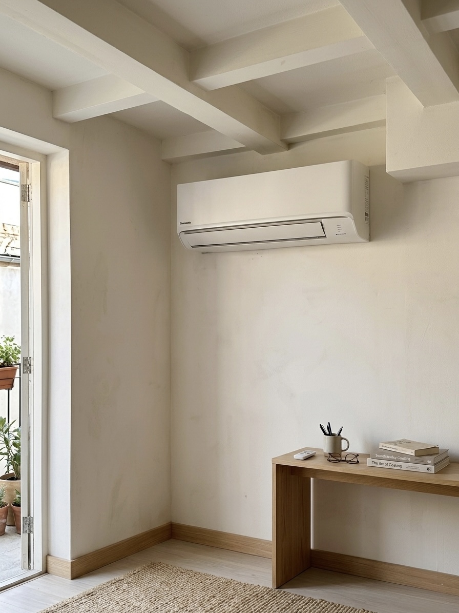 Airco installatie woonkamer Panasonic