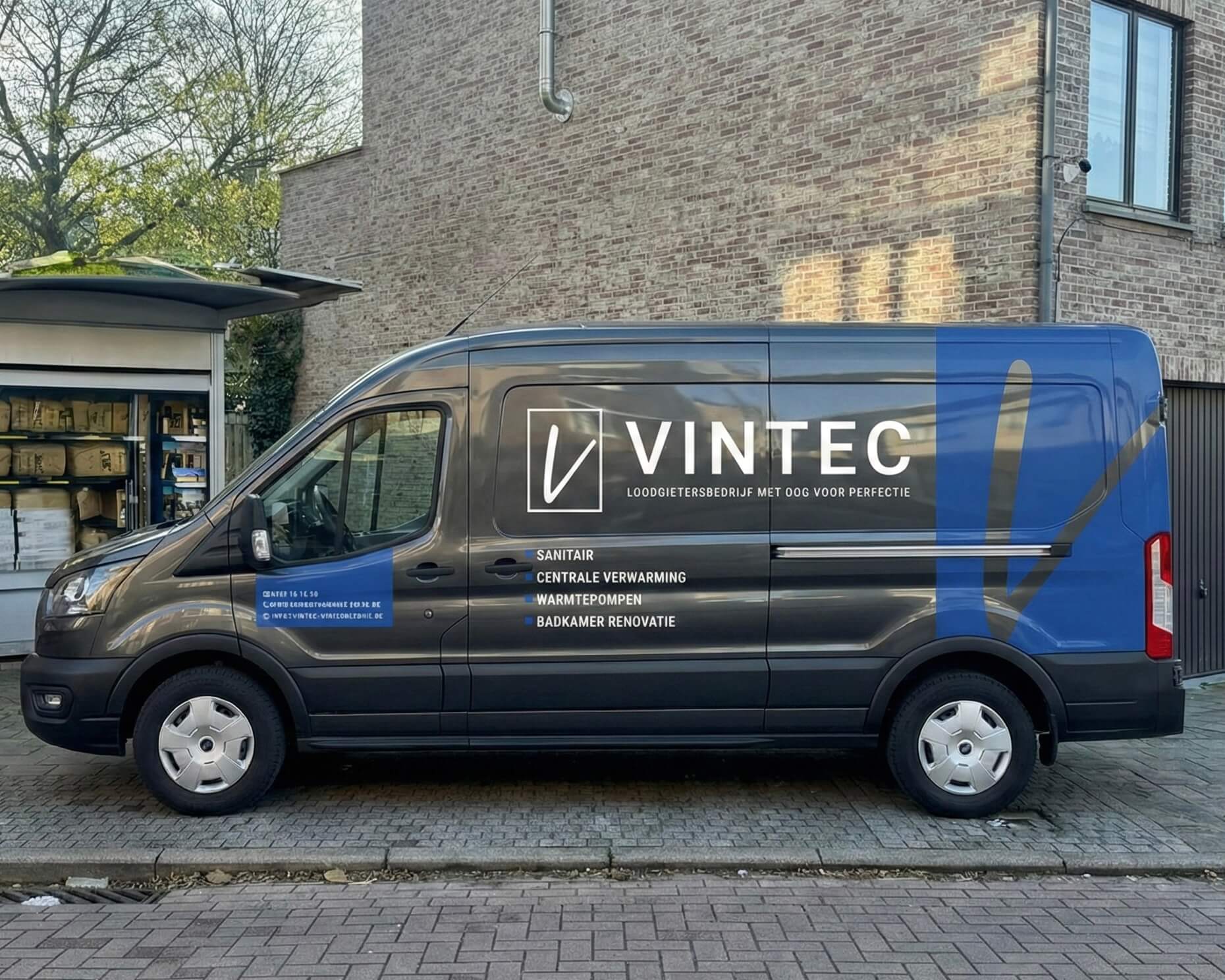 Vintec Vanhaelewyn bestelwagen — erkend loodgieter en installateur Antwerpen